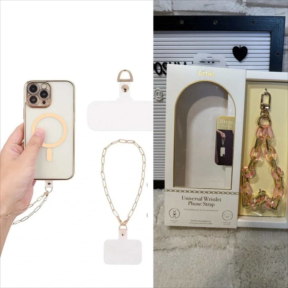 ARTIKL Gold & Pink Phone Wristlet Strap for Cell Phones